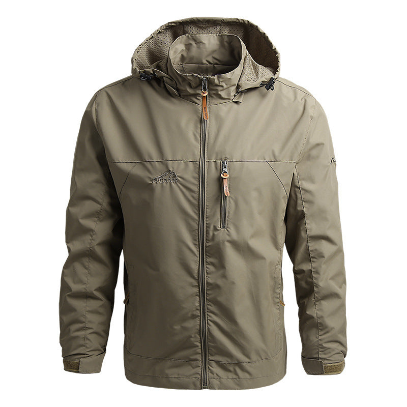 Chaqueta Con Cremallera Para Hombre | Cuello Alto