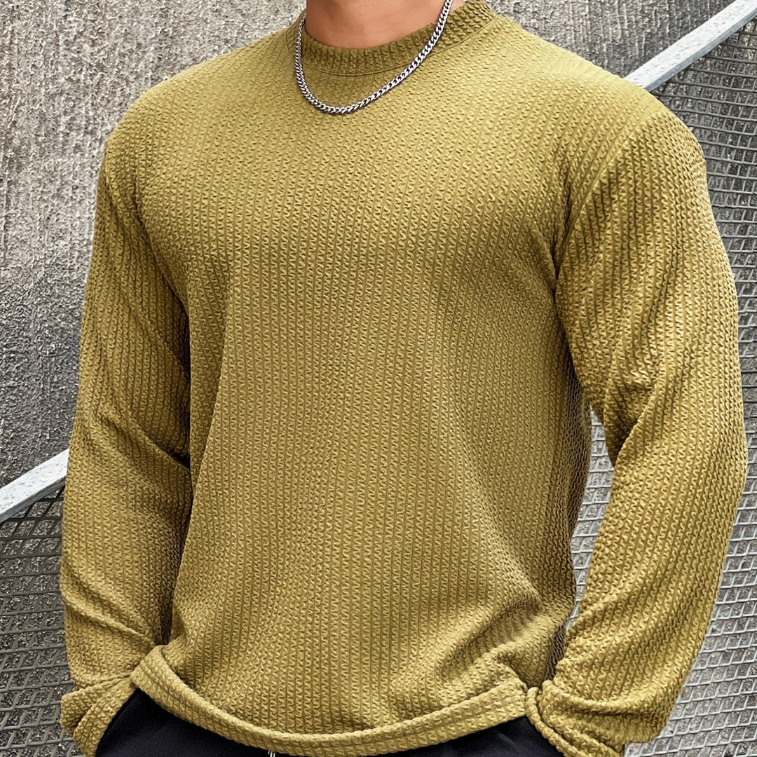 Jersey De Punto Oversize Para Hombre | Cuello Redondo