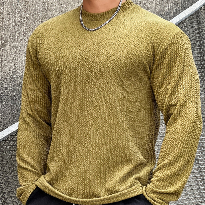 Jersey De Punto Oversize Para Hombre | Cuello Redondo