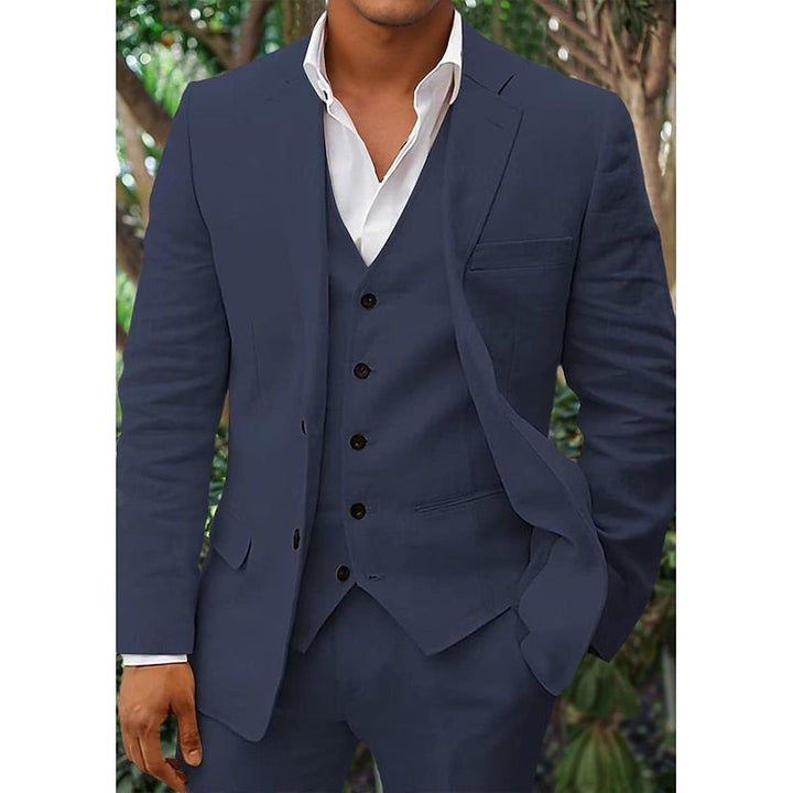 Hombres 3 Piezas Traje De Verano De Invitados De Boda Set | Ligero