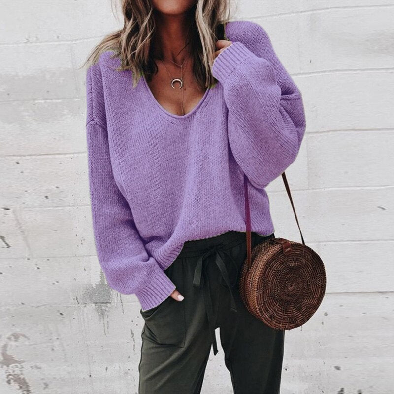 Jersey De Invierno Oversize Para Mujer | De Punto