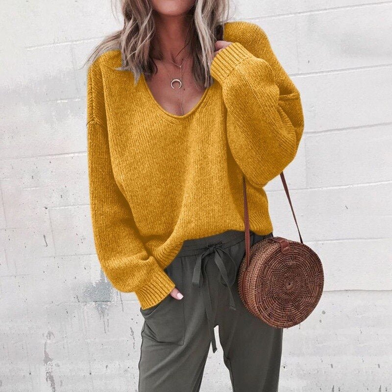 Jersey De Invierno Oversize Para Mujer | De Punto